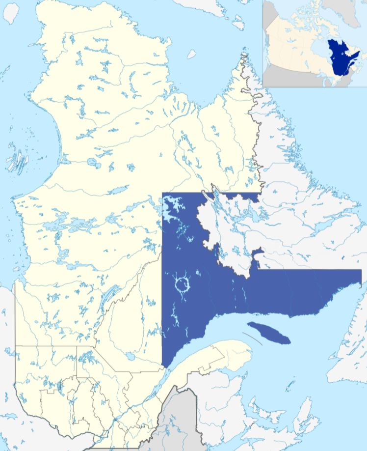 mapa Côte-Nord